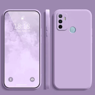 เคส OPPO A53 2020 / A33 สีทึบ OPPO A33 A53 2020 เคสป้องกันซิลิโคนป้องกันการตกสีธรรมดาเรียบง่าย YT