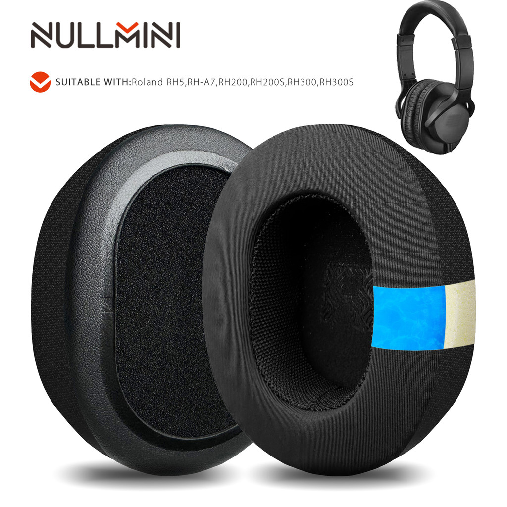 Nullmini เปลี่ยนแผ่นรองหูฟังสําหรับ Roland RH5,RH-A7,RH200,RH200S,RH300,RH300S หูฟัง Cooling Gel แผ่