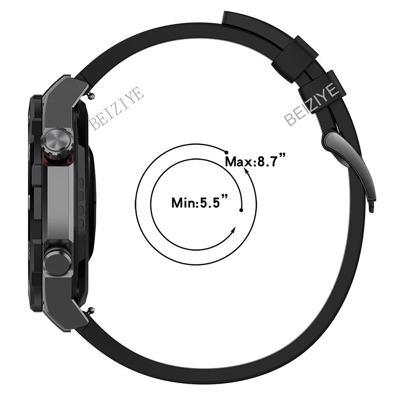 Original ซิลิโคนสําหรับ Huawei นาฬิกา GT 5 46 มม.SmartWatch กีฬาซิลิโคนสําหรับ Huawei GT5 Pro 46 มม.สายนาฬิกาสร้อยข้อมืออุปกรณ์เสริม
