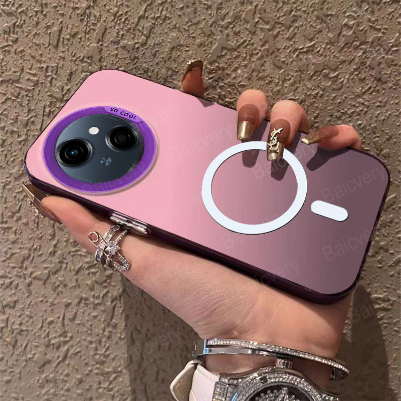 เคสโทรศัพท์สําหรับ Tecno POP 9 / Spark GO 1 /Spark GO 2025 Colorful IMD แฟชั่น Hard Case Cover สนับสนุนแม่เหล็กชาร์จไร้สาย