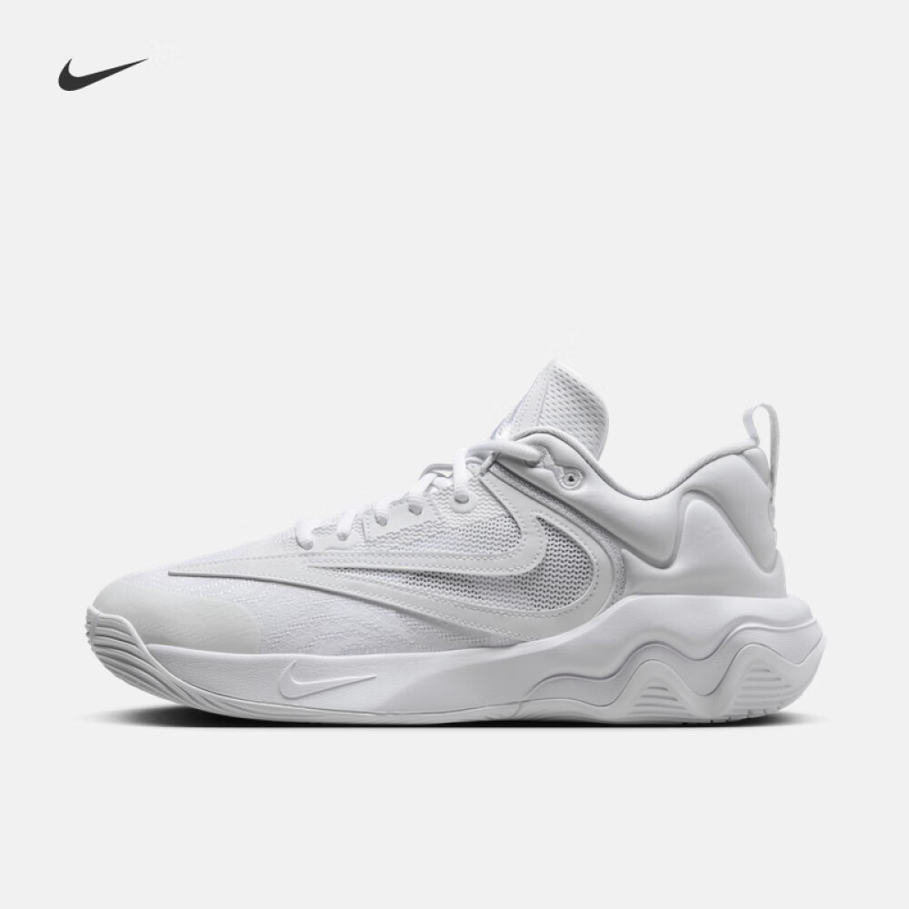 NIKE Giannis Immortality 3 รองเท้าบาสเก็ตบอลกันกระแทกระบายอากาศสบาย - สีขาว
