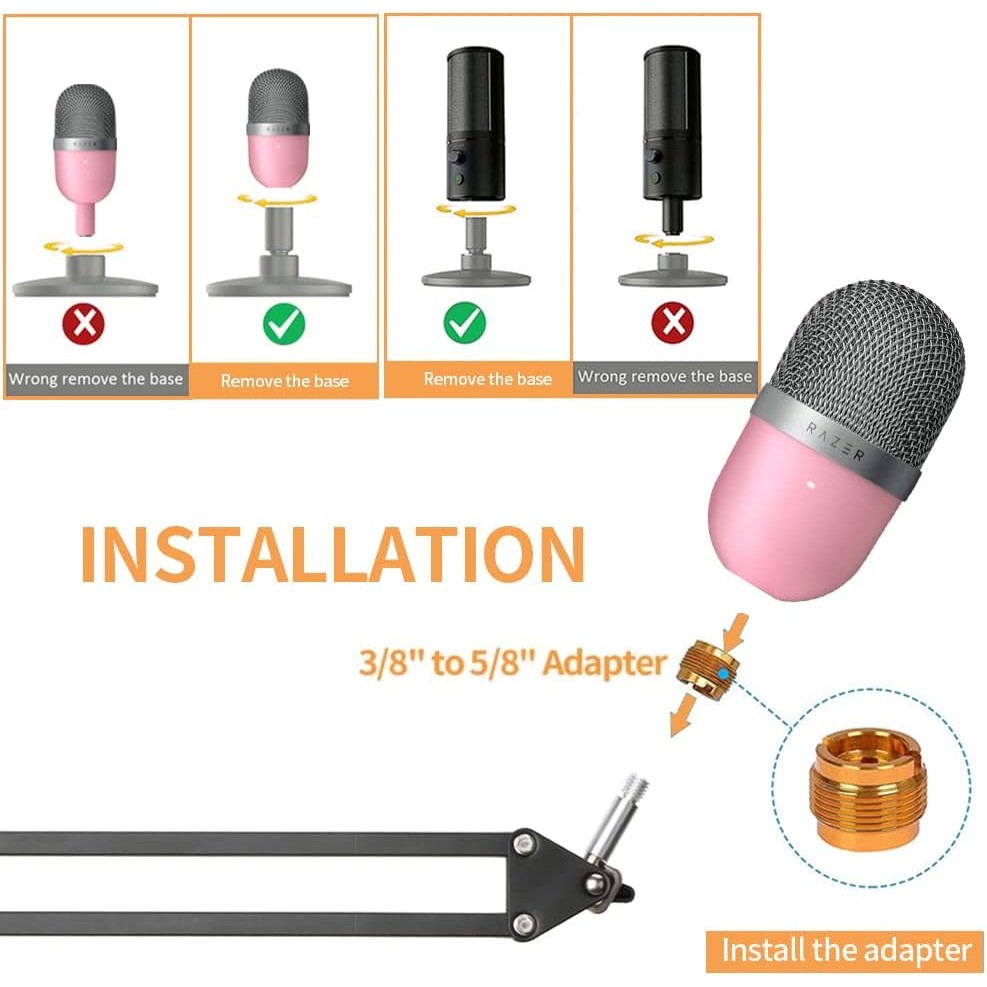 ขาตั้งแขนไมโครโฟน, ขาตั้งไมค์ Razer Seiren X Seiren Mini Boom Arm, ขาตั้งไมโครโฟน FIFINE, ขาตั้งไมโครโฟนแบบปรับได้โต๊ะ