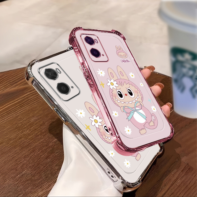 เคส OPPO A36 A76 A96 เคสโทรศัพท์ ซิลิโคน ป้องกันสี่มุม HDTZ