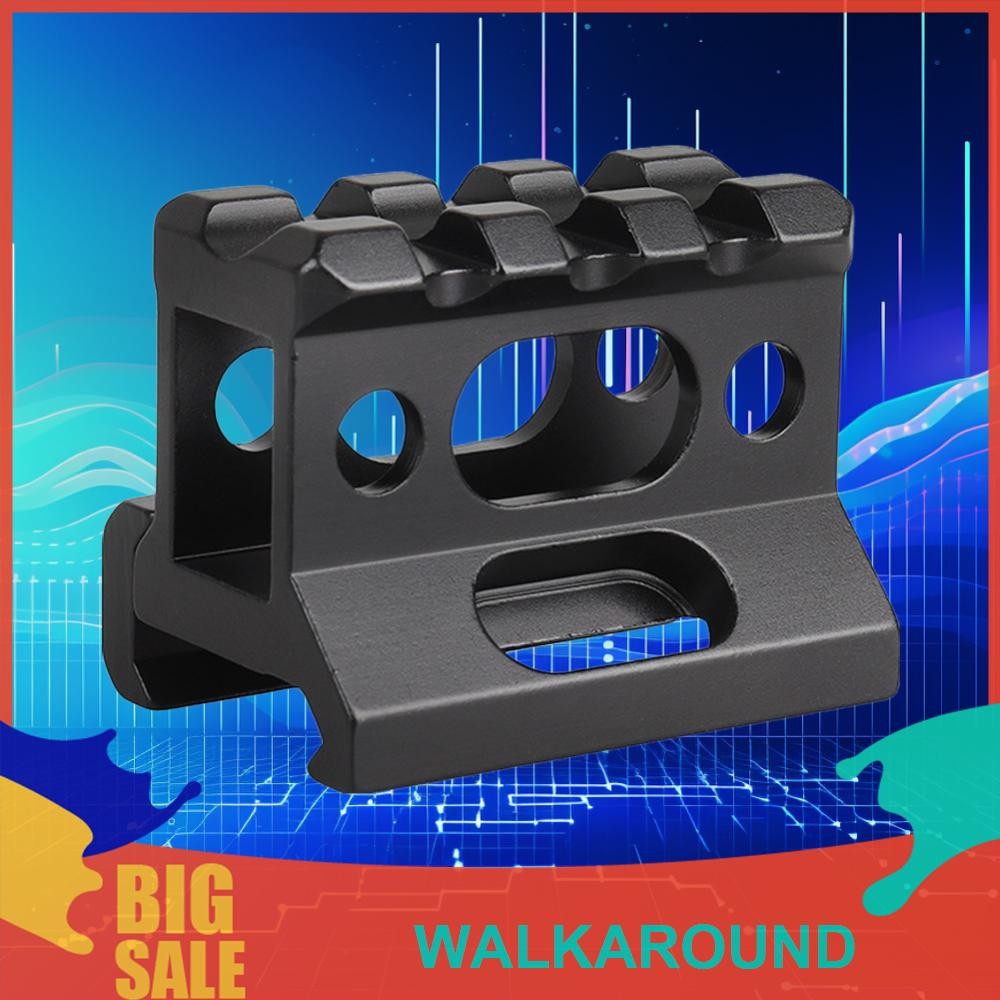 3 ช่อง 20 มม.Riser Mount อลูมิเนียมขอบเขต Riser ฐาน Mount สําหรับ Picatinny Rail [walkaround.th]