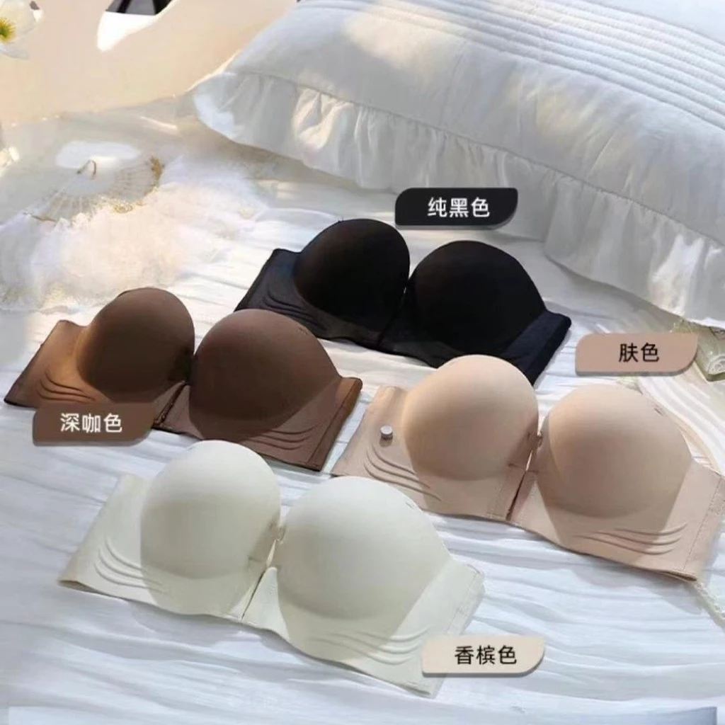 ชุดชั้นในไม่มีโครง สายหนัง ป้องกันลื่นไถล ระบายอากาศ #330 thumbnail 6