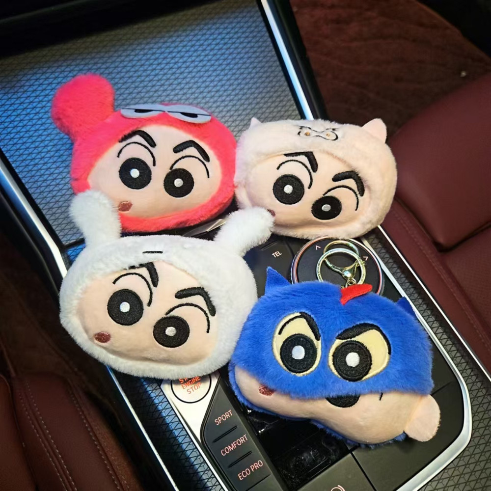 น่ารัก Squeak Crayon Shin-chan Dressing พวงกุญแจกระเป๋าเป้สะพายหลังจี้ Creative Plush Action Figure ของขวัญคู่