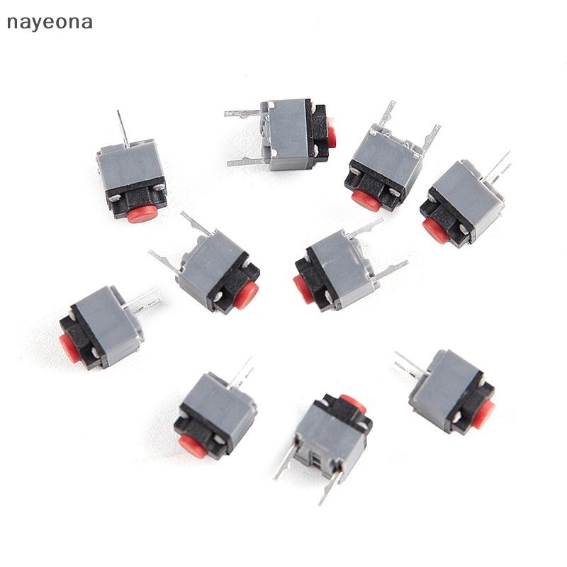 [NAY] 10 ชิ้น Kailh ปุ่มปิดเสียง 6*6*7.3 สวิตช์เงียบปุ่มเมาส์ไร้สาย Micro Switch EON