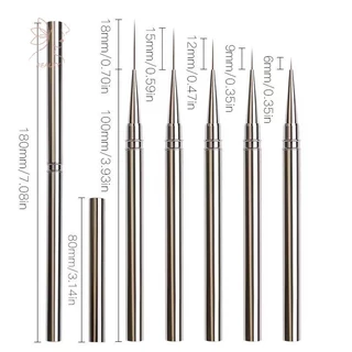 [maybeauty] 1 ชิ้นเล็บแปรงเล็บ French Nail Liner ปากกา 10/12/23 มิลลิเมตร Ultra-fine Long Wire Drawing Paing เล็บเครื่องมือ {TH}
