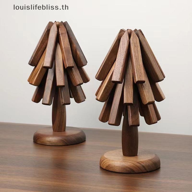 Louislifebliss Trivets สําหรับจานร้อนแผ่นฉนวนกันความร้อน,รูปร่างต้นไม้ชุด Trivet,Coaster สําหรับกาน้ําชาหม้อร้อนฮาโลวีนคริสต์มาสของขวัญใหม่