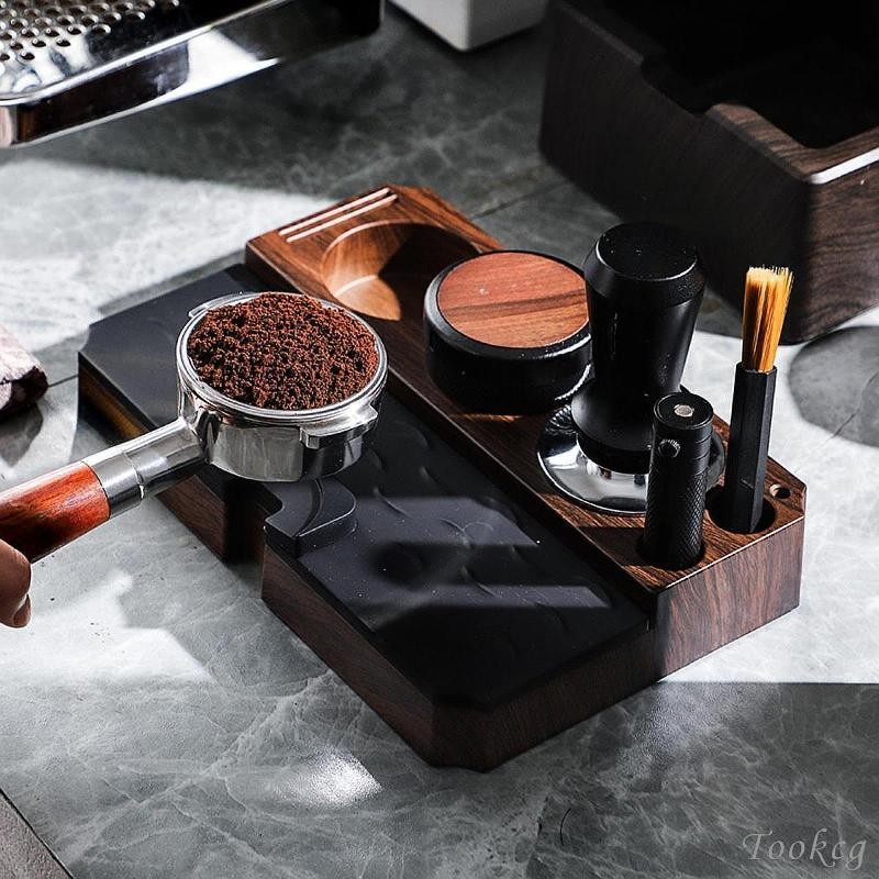 [Tookcg] Espresso Tamper Mat Stand มัลติฟังก์ชั่นสําหรับ Shop Worktop Espresso Tools