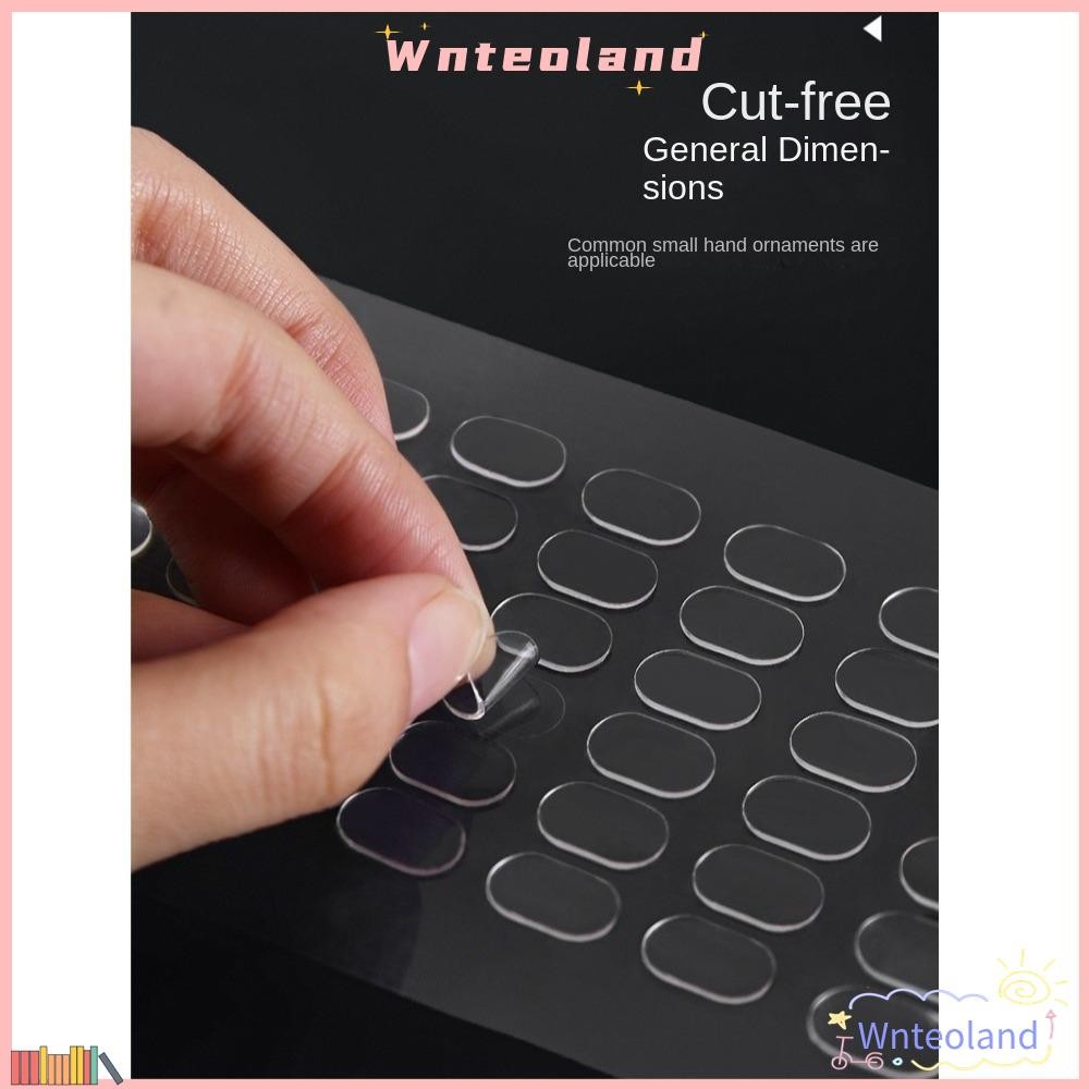 Wnteoland 40 ชิ้น/เซ็ต Popmart Dot กาว, Strong No Trace Box Foot Stickers, โปร่งใสคงที่เทปกาวกล่องเก็บอะคริลิคใสเทปสองด้าน