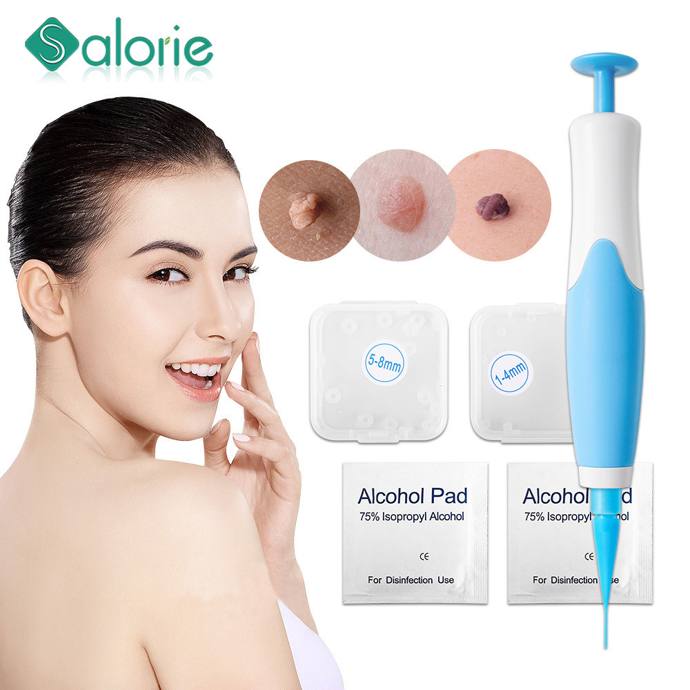 Salorie ผู้ใหญ่ Mole Stain Wart Remover 2 IN 1 Auto Skin Tag Remover ชุด Micro Skin Tag อุปกรณ์กําจัด Face Care เครื่องมือความงาม