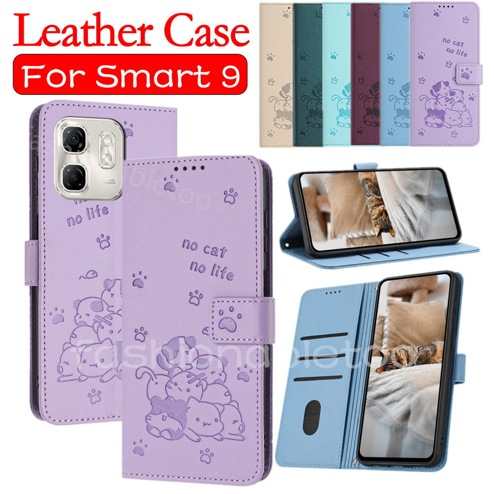 Flip หนังสําหรับ infinix Smart 9 8 7 pro 9pro 8pro 8HD Smart9pro Smart8pro Smart8plus Smart8HD Smart7 ขาตั้งแม่เหล็กผู้ถือปลอกกันกระแทกฝาหลัง