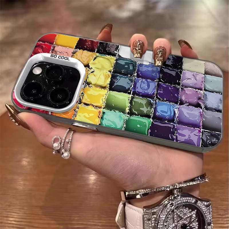 ร้อมส่ง🔥เคสไอโฟน 13 เคสซิลิโคนนิ่ม Pro Max painting paint Case For iPhone 16 Pro Max 11 12 13 14 15 
