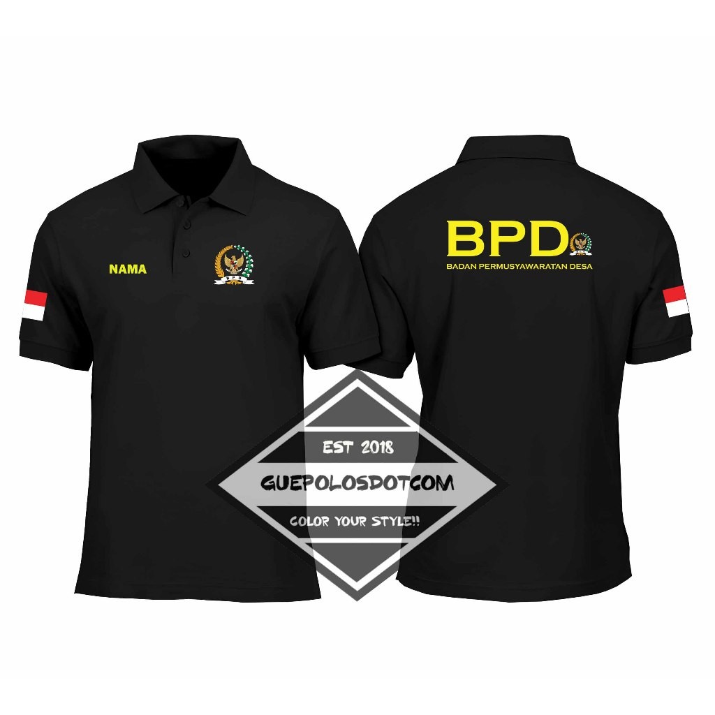NEWEST COLLAR POLOSHIRT BPD FREE NAMA - เสื้อคอปก BPD/Village Consultative Body - POLO BPD FREE COOL