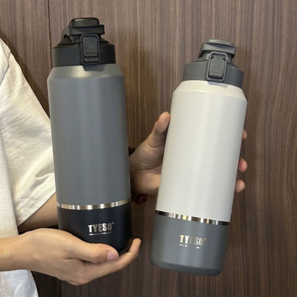 TYESO กระติกน้ำ ไทโซ 304 เก็บอุณหภูมิ แก้วสแตนเลส ร้อน 12ชั่วโมง เย็น 24ชั่วโมง ขนาด 1200ml 1500ml 2
