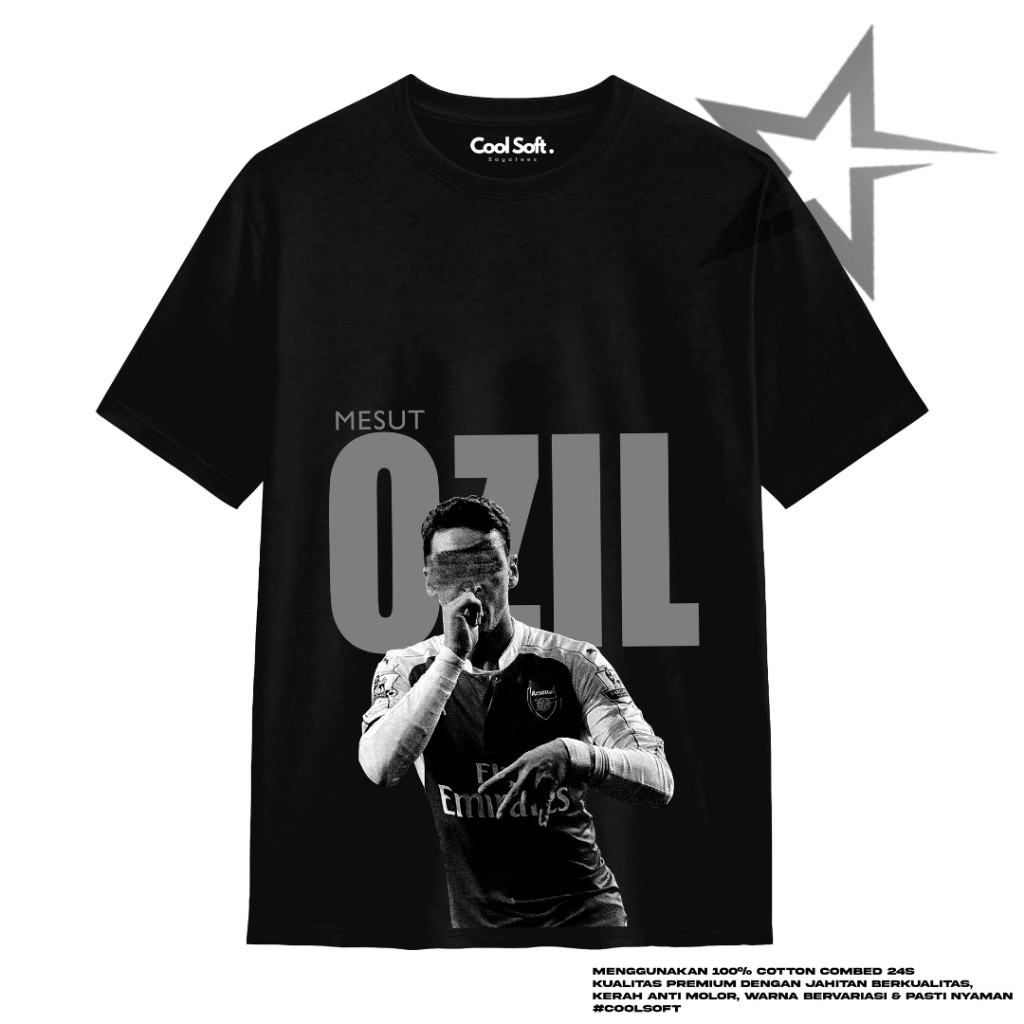 เสื้อยืด Ozil เสื้อยืดสีดํา by akutees