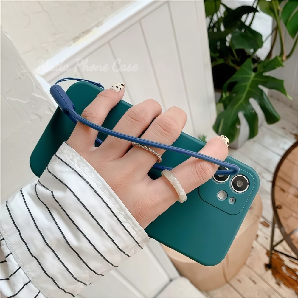 ซิลิโคน Lanyards ป้องกันการลื่นไถล กันน้ำ ไม่หักง่าย หลายสี อุปกรณ์เสริมสำหรับโทรศัพท์ เหมาะสำหรับกรณีโทรศัพท์ทั้งหมด - รูปที่ 7