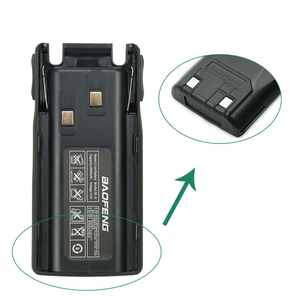 (VHF/UHF) UV-82 Dual Band Portable Two-way Radio Battery 2800mAh 7.4V Battery - รูปที่ 3