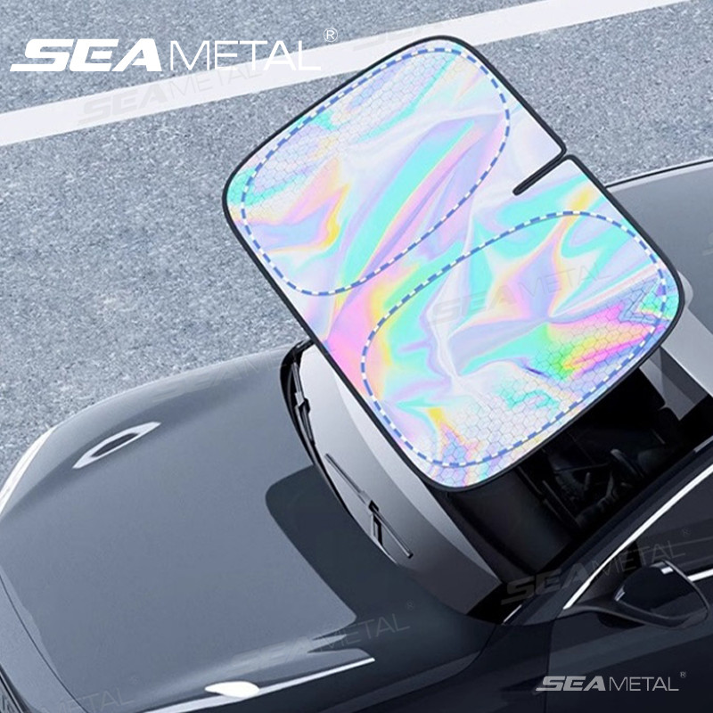 SEAMETAL ม่านบังแดดรถยนต์ กันแดดรถ กันแดดในรถ บังแดดรถยนต์ กัน UV เหมาะสำหรับรถทุกรุ่น
