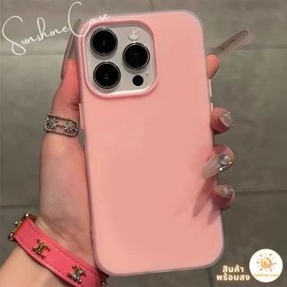 สต๊อกไทย เคสสำหรับไอโฟน12 สีเด่น เคสด้านครอบสองชั้นสีสัน For IPhone13 11 12 14PLUS 6/7/8 15 16Pro PROMAX X XS XR XSMAX