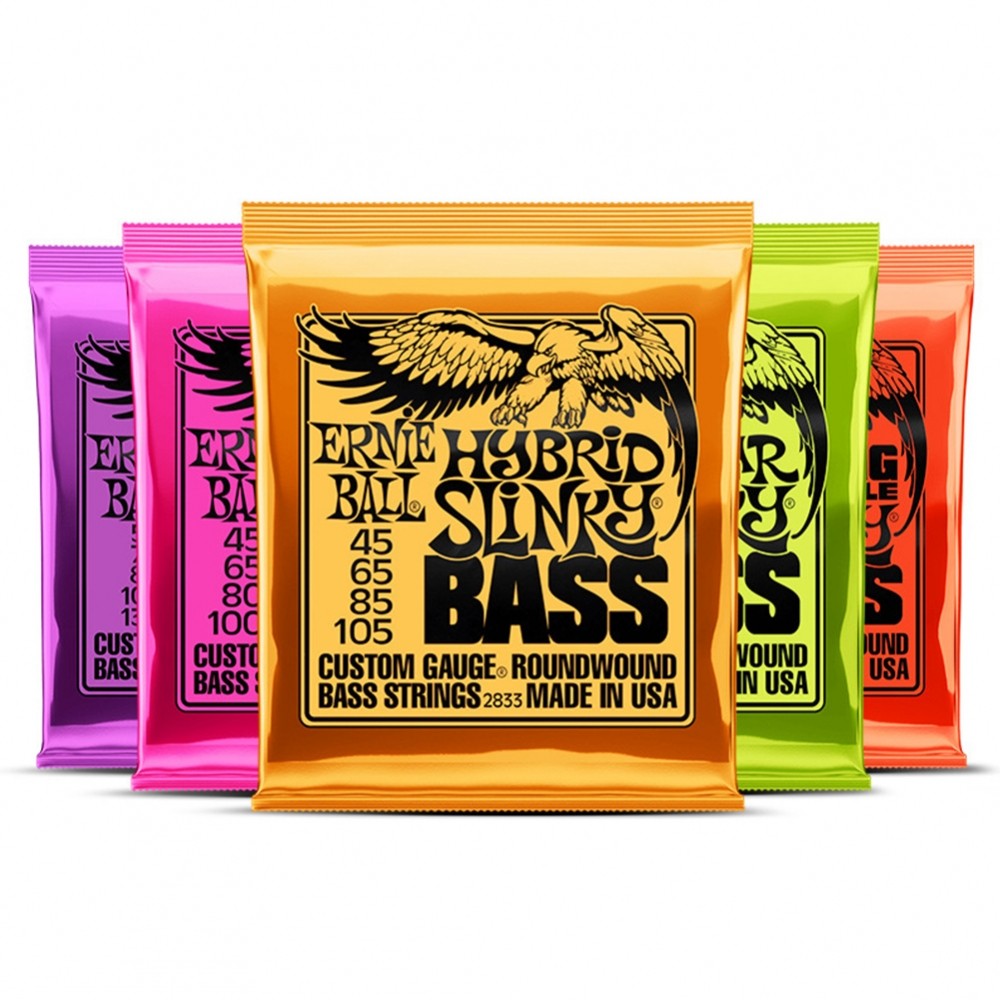 หลากหลายขนาด Ernie Ball Bass Strings สําหรับ 4 String 5 String Bass
