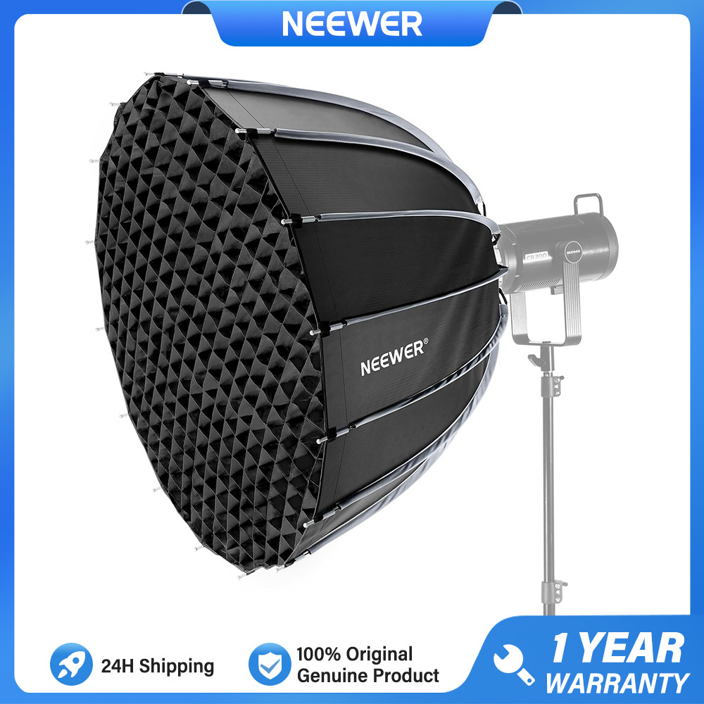 NEWER 35.4"/90 ซม.Bowens Mount Parabolic Softbox Quick Folding & Set Up, NS90P