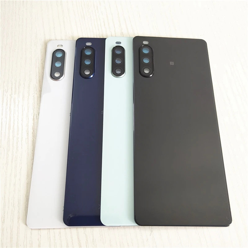 สําหรับ Sony Xperia 10 II XQ-AU51 AU52 แบตเตอรี่ซ่อมประตูโทรศัพท์เปลี่ยนกรณีด้านหลัง + เลนส์กล้อง