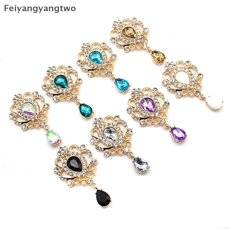 ปุ่มคริสตัลสำหรับงานฝีมือและตกแต่งเสื้อผ้า ขนาด 32*60 มม.