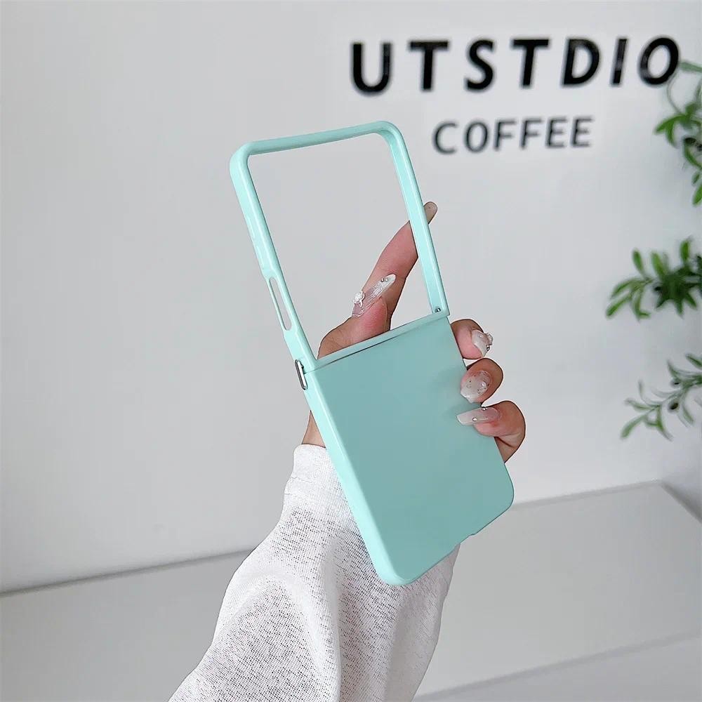 หรูหรา Candy TPU นุ่มสําหรับ Samsung ZFlip 7 6 5 เคสโทรศัพท์สําหรับ Samsung Galaxy Z Flip 7 6 4 3 5 Flip7 ซิลิโคนฝาครอบป้องกัน