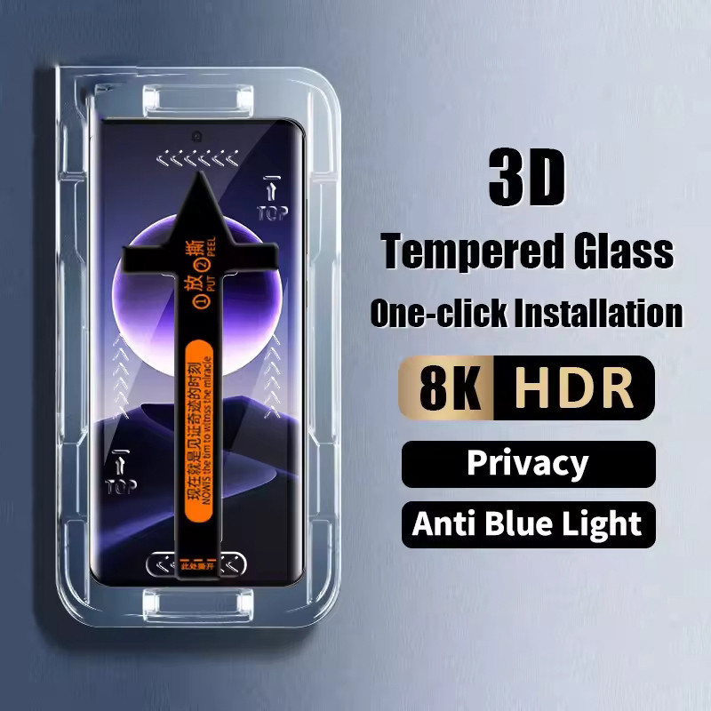 2PCS สําหรับ Huawei Pura 80 Ultra P40 P50 Pro Mate 70 60 RS Nova 13 14 12 Anti Peep ความเป็นส่วนตัวป้องกันหน้าจออัตโนมัติติดตั้งกระจกนิรภัย
