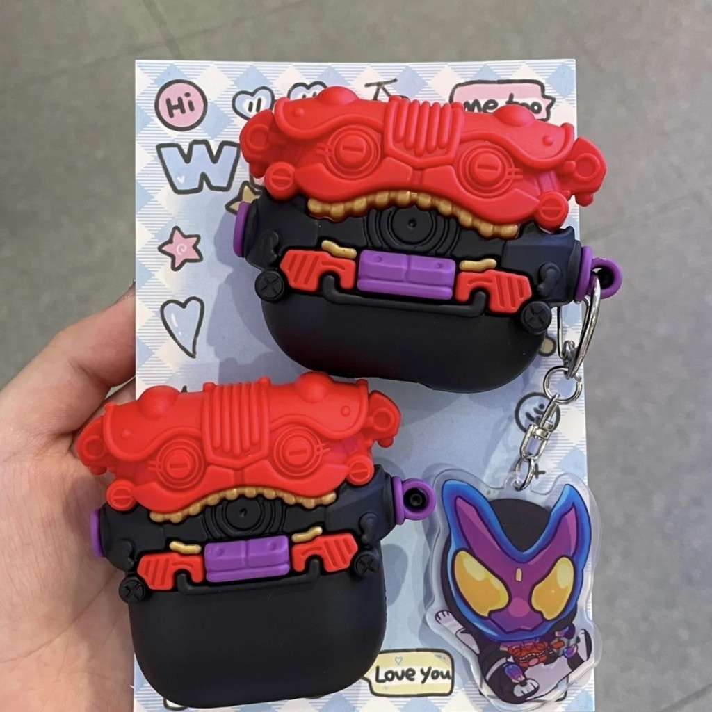 [คลังสินค้าพร้อม] Kamen Rider Gabu Lanyard Airpods เคสหูฟังรุ่นที่ 4 Apple เคสหูฟังรุ่นที่ 3 Pro รุ่นที่ 3 สไตล์ใหม่ 2 หญิงหูฟังอินเทรนด์ป้องกัน