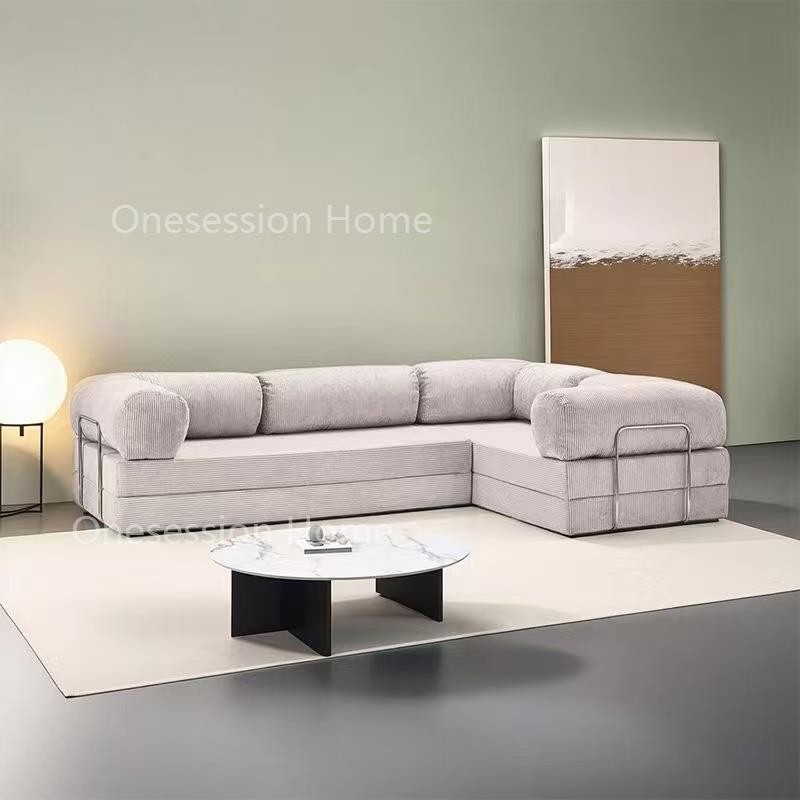 ApeHome ผู้เอนกายบีบอัดโซฟาพักผ่อนห้องนั่งเล่นที่เรียบง่ายมัลติฟังก์ชั่ Teddy sofa
