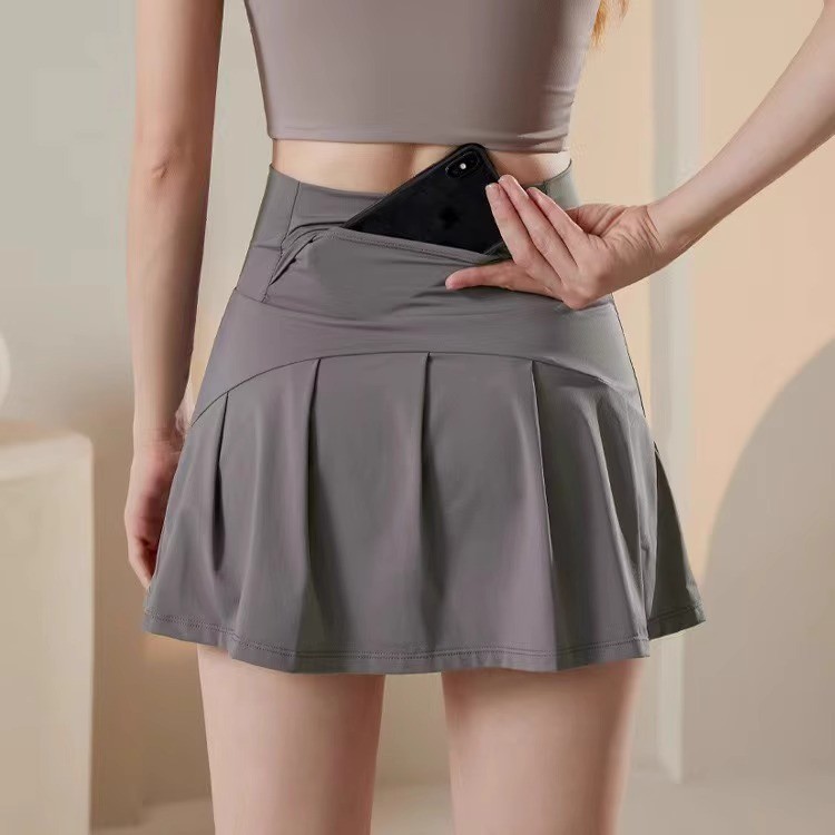 Women's Workout Shorts Summer Thin Running UV-Proof Loose High Waist Slim Yoga Shorts nCgG