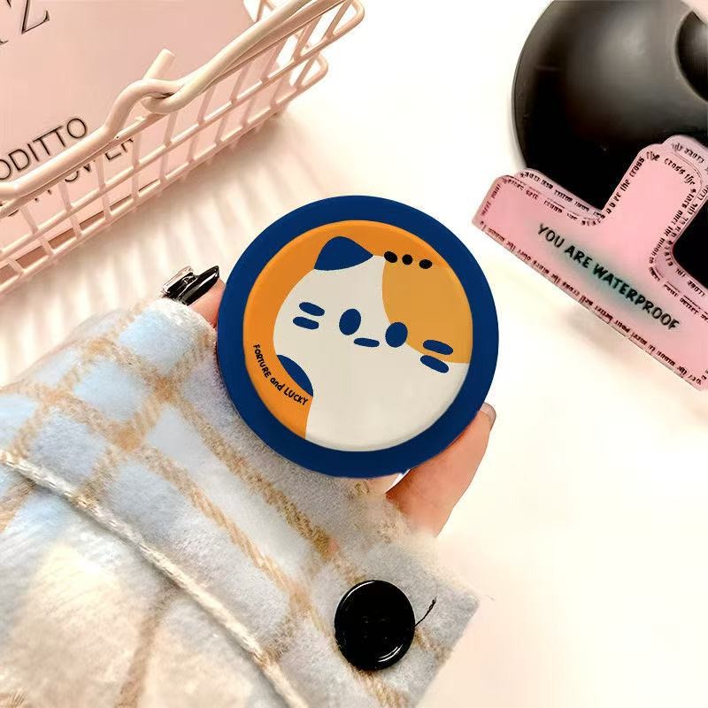 Stitching สีแมวรูปแบบขาตั้งโทรศัพท์เหมาะสําหรับIphone 16 pro max 12 13 14 15 ที่วางโทรศัพท์มาใหม่ที่วางโทรศัพท์