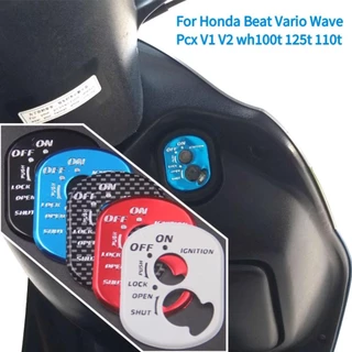 CRAFTSERIES 1 PC อลูมิเนียมรถจักรยานยนต์สวิทช์จุดระเบิด Key ล็อคอุปกรณ์เสริมสําหรับ Honda Beat Vario Wave Pcx V1 V2 wh100t 125 T 110 T M8R3