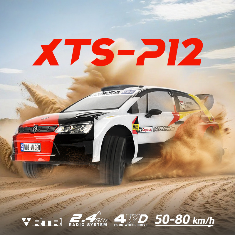 LuiraLo XTS P12 1/12 Scale รีโมทคอนโทรลไฟฟ้ารถ Rally สี่ล้อไดรฟ์ Drifting Off-Road Racing ของเล่นมาใ