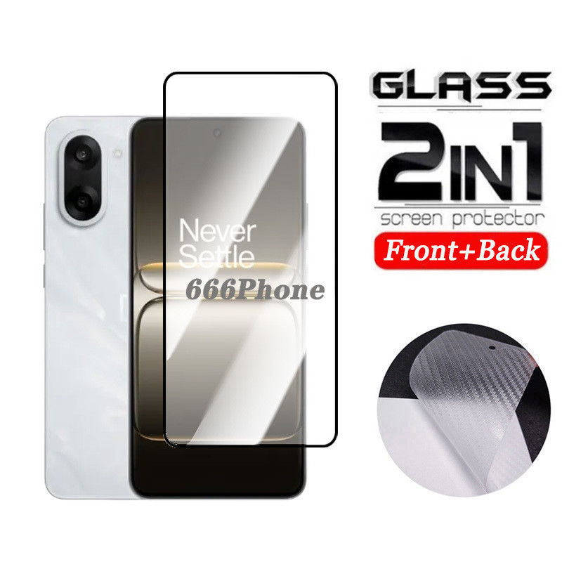 2 in 1 กระจกนิรภัยสําหรับ OnePlus Nord CE5 4 Lite 5G 5 4 Ace 5 3 Pro 3V 9H ป้องกันหน้าจอป้องกันฟิล์ม