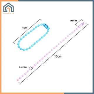 Goddes 100pcs ลูกปัดโซ่เหมาะกับ/ตุ๊กตา/ฉลาก Hand Tag Connector สําหรับ DIY สร้อยข้อมือเครื่องประดับทําเครื่องประดับ 10 ซม.TH