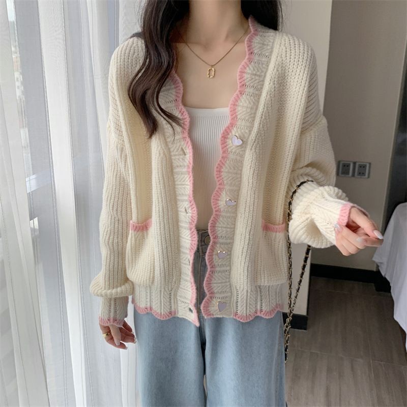 Veewink เสื้อสเวตเตอร์สไตล์หวาน สีชมพูนุ่มนวล แขนยาว ใส่สบาย ฮิตตลอดปี ใส่ได้ทุกโอกาส ราคา ถูกที่สุด ดีลบีเคเค แกลเลอรีภาพที่ 6