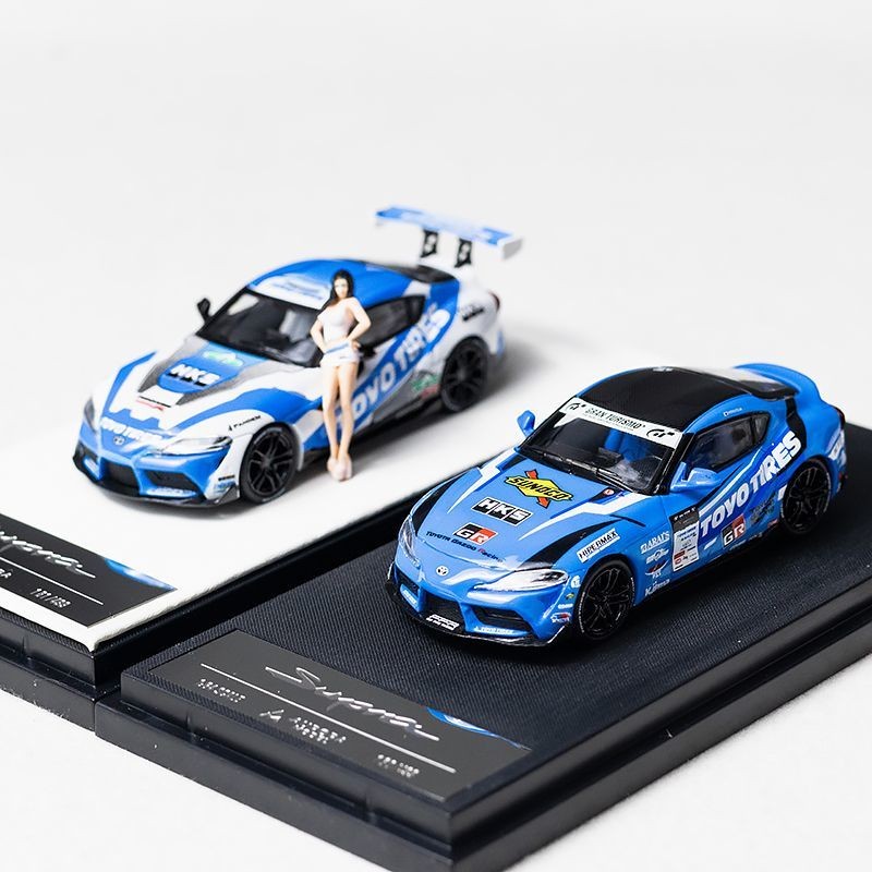 AM 1/64 Toyota Supra A90 D1GP รถรุ่น Diecast รถของเล่นคอลเลกชันของขวัญวันเกิด