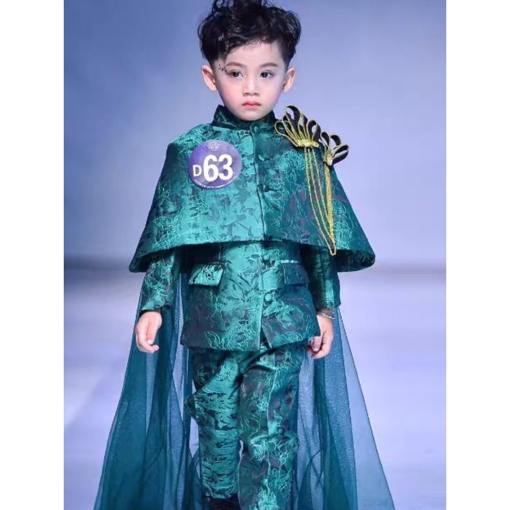 #租借儿童模特走秀礼服6件套装男童模特走秀演出服男童拖尾礼服租借儿童模特走秀礼服6件套装男童模特走秀演出服男童拖尾礼服71805