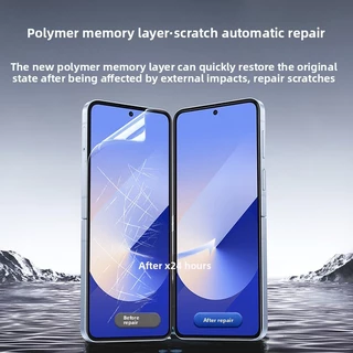 SAMSUNG เหมาะสําหรับSamsung Galaxy Z Flip7 Flip6 Flip5 Flip4 HD Clear Softคลุมทั้งหมดAnti-Scratchป้องกันหน้าจอสําหรับZ Flip7 6 5 4 3 1 2 5Gยืดหยุ่นด้านหน้ากลับHydrogelฟิล์ม