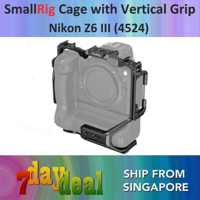 กรง SmallRig สําหรับ Nikon Z6III / Z6 III / Z 6III พร้อม MBN14 ด้ามจับแนวตั้ง 4524