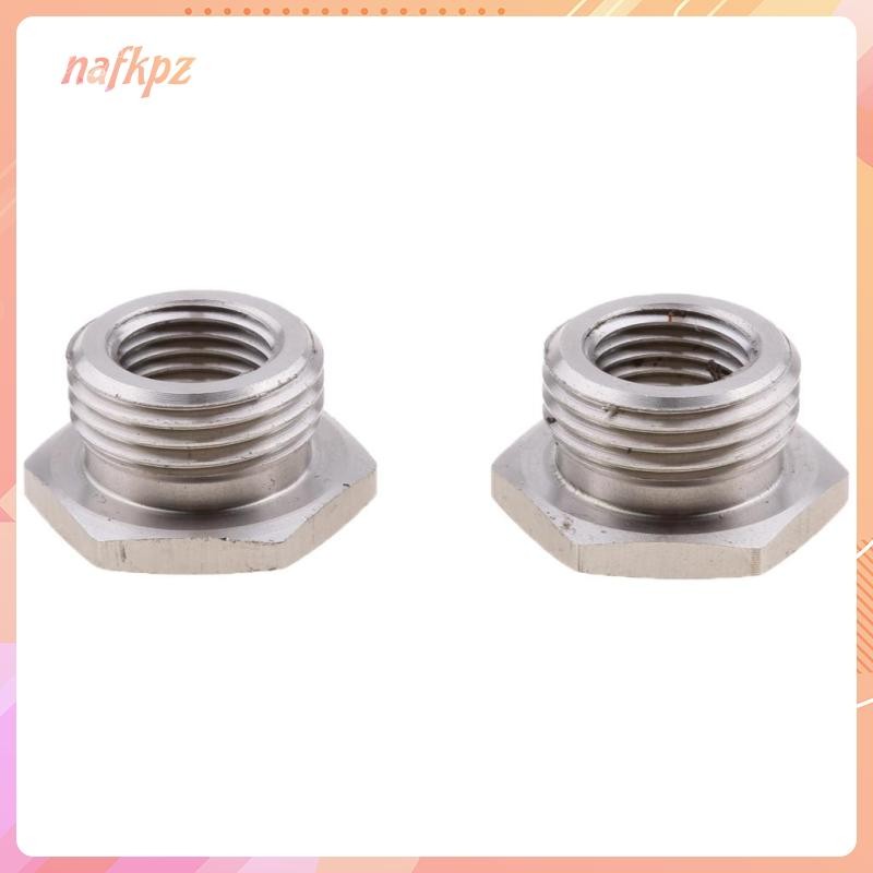 [nafkpz] 2 ชิ้นลด O2 เซ็นเซอร์ปลั๊กอะแดปเตอร์ 18 มม. ถึง 12 มม. ท่อไอเสียสําหรับ Harley