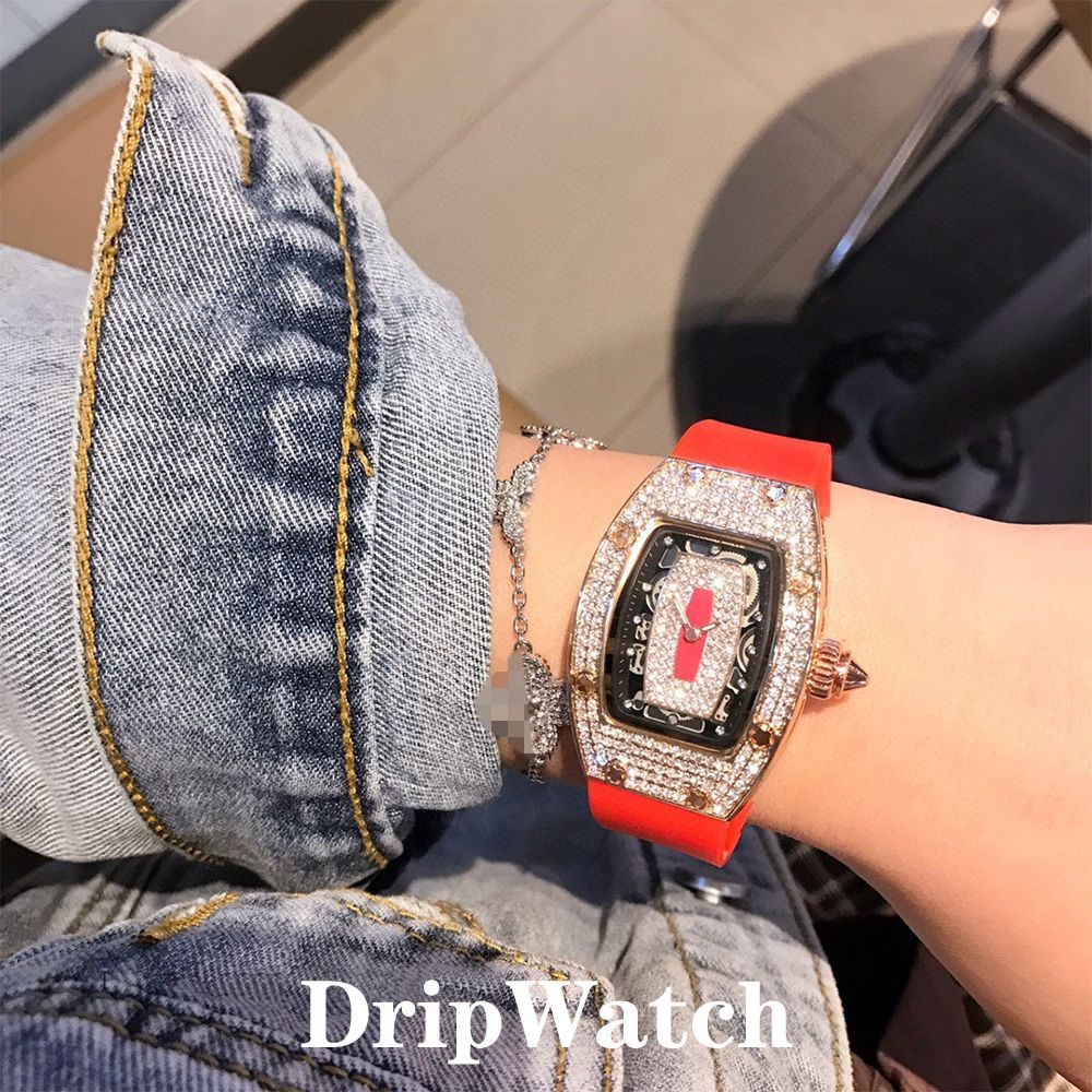 Hhh Richard RM07-01 Red Lips Gypsophila Ladies Quartz Watch Niche Light Luxury High-End Diamond Watc