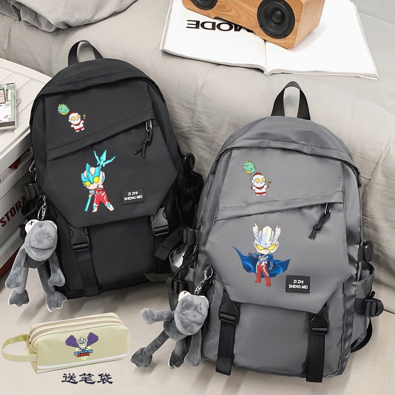 2025 Ultraman 45th Grade กระเป๋านักเรียนชายนักเรียนประถม 3 ถึง 6th Grade Junior High School Students