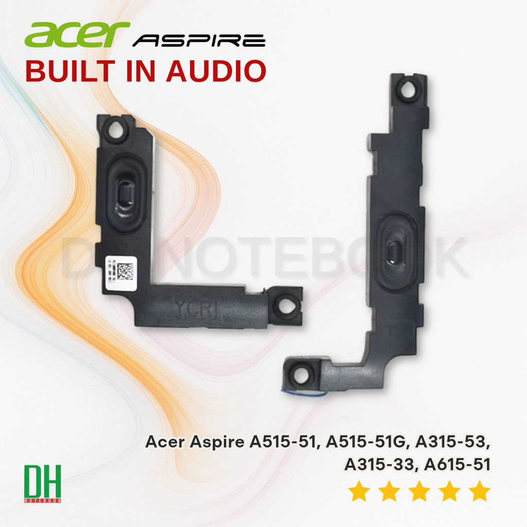 ลำโพง built-in OEM คุณภาพสูง สำหรับ Acer Aspire A515‑51 (A315‑33/A315‑53/A615‑51)