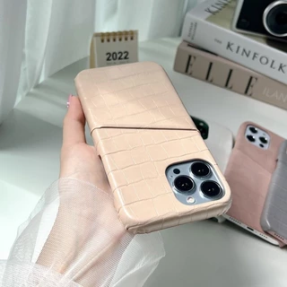[i17]พร้อมส่ง🧸 E1S1 เคสหนังใส่บัตรมินิมอล (V1) สำหรับ iPhone minimal เคสใส่บัตร🍦 เคสไอโฟน I11-15Plus,16Plus,17P,17Promax