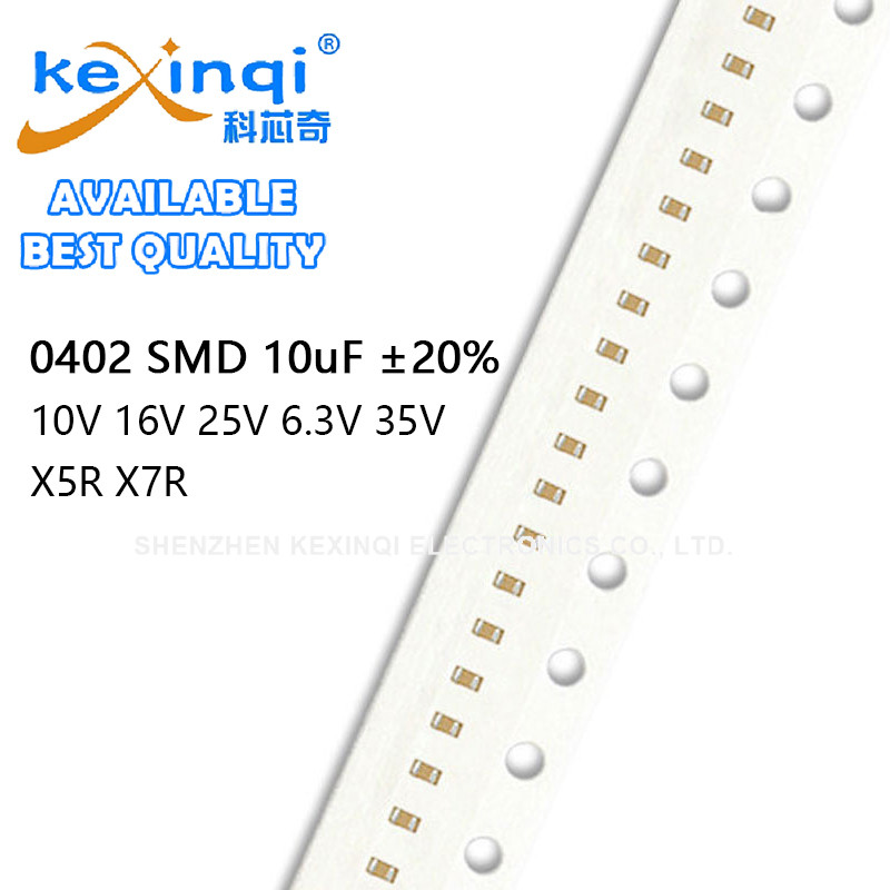 (50 ชิ้น) 0402 ตัวเก็บประจุ SMD 10uF ±20% 10V 16V 25V 6.3V 35V X5R X7R ชิป Multilayer ตัวเก็บประจุเซรามิค